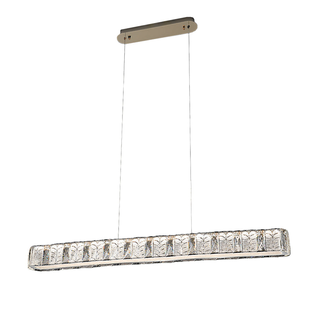 Minimalist Gold Linear Pendant Light - Modern Luxury Ceiling Fixture