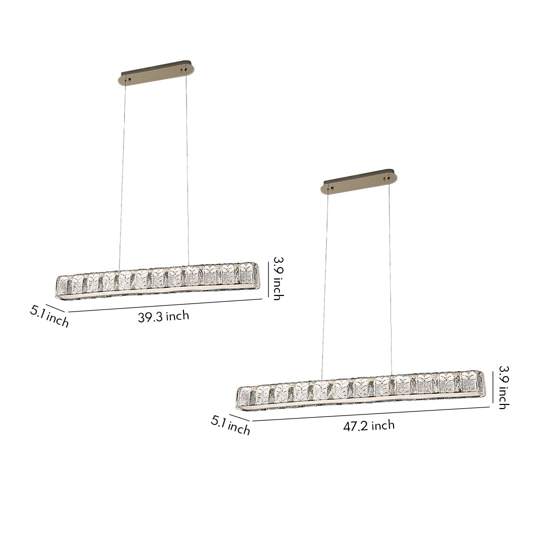 Minimalist Gold Linear Pendant Light - Modern Luxury Ceiling Fixture