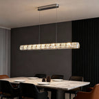 Minimalist Gold Linear Pendant Light - Modern Luxury Ceiling Fixture