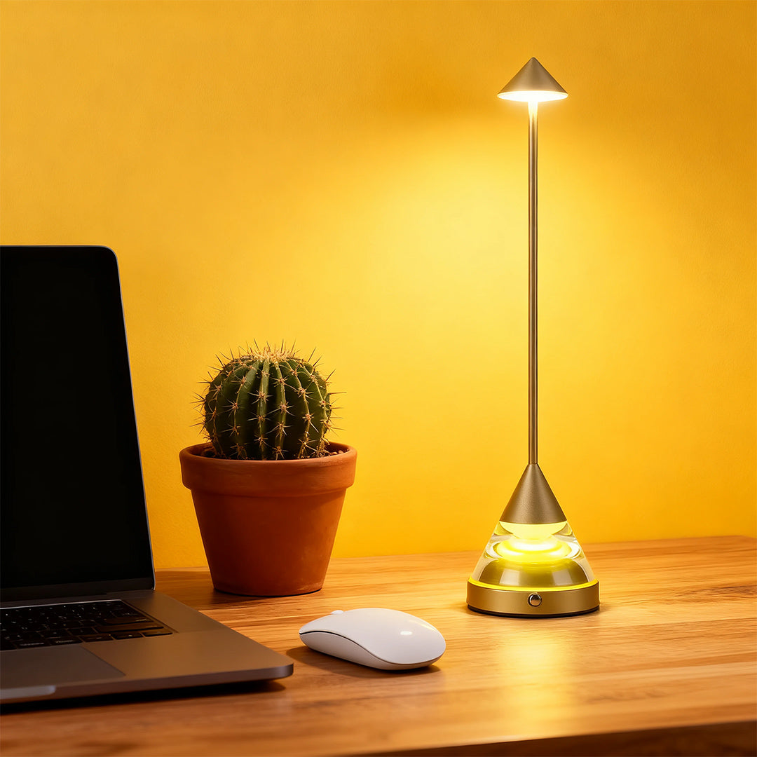 Modern Aluminum and Iron Accent Table Lamp