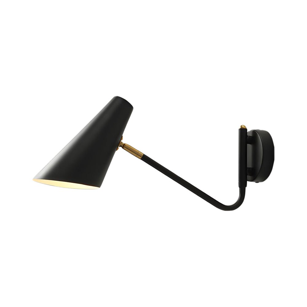 Contemporary Hoxton Wall Sconce with Conical Shade - Single Light
