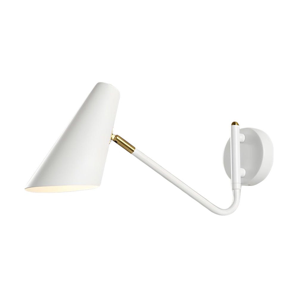 Contemporary Hoxton Wall Sconce with Conical Shade - Single Light