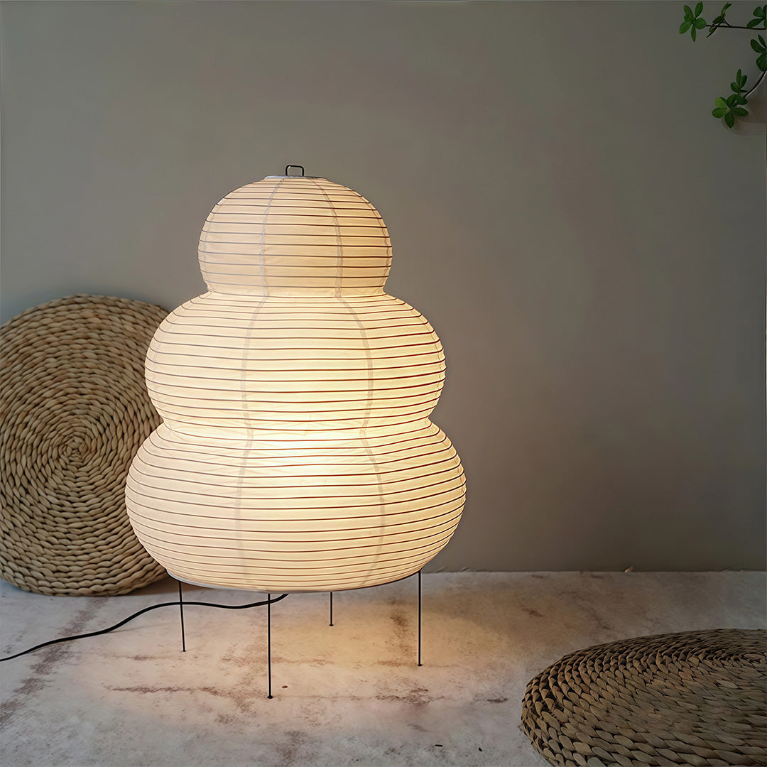 Minimalist Wabi-Sabi Rice Paper Table Lamp