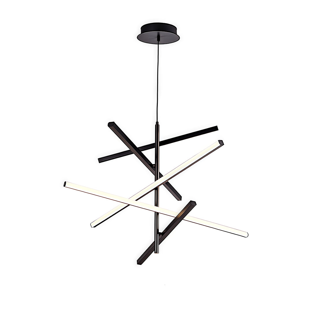 Adjustable Nordic Iron Linear Chandelier - Premium Ceiling Light