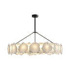 Premium LED Cloud Stone Chandelier with Full Copper Ceiling Fixture