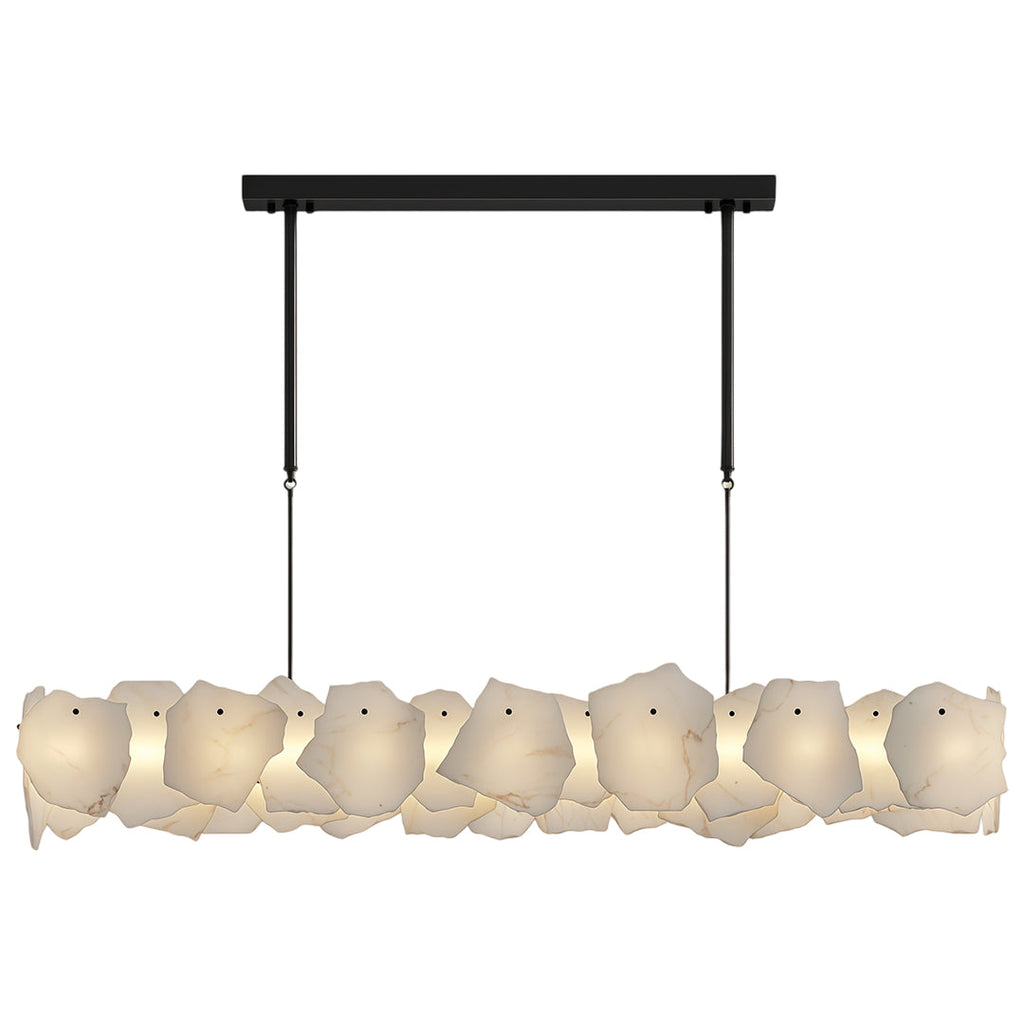 Premium LED Cloud Stone Chandelier with Full Copper Ceiling Fixture