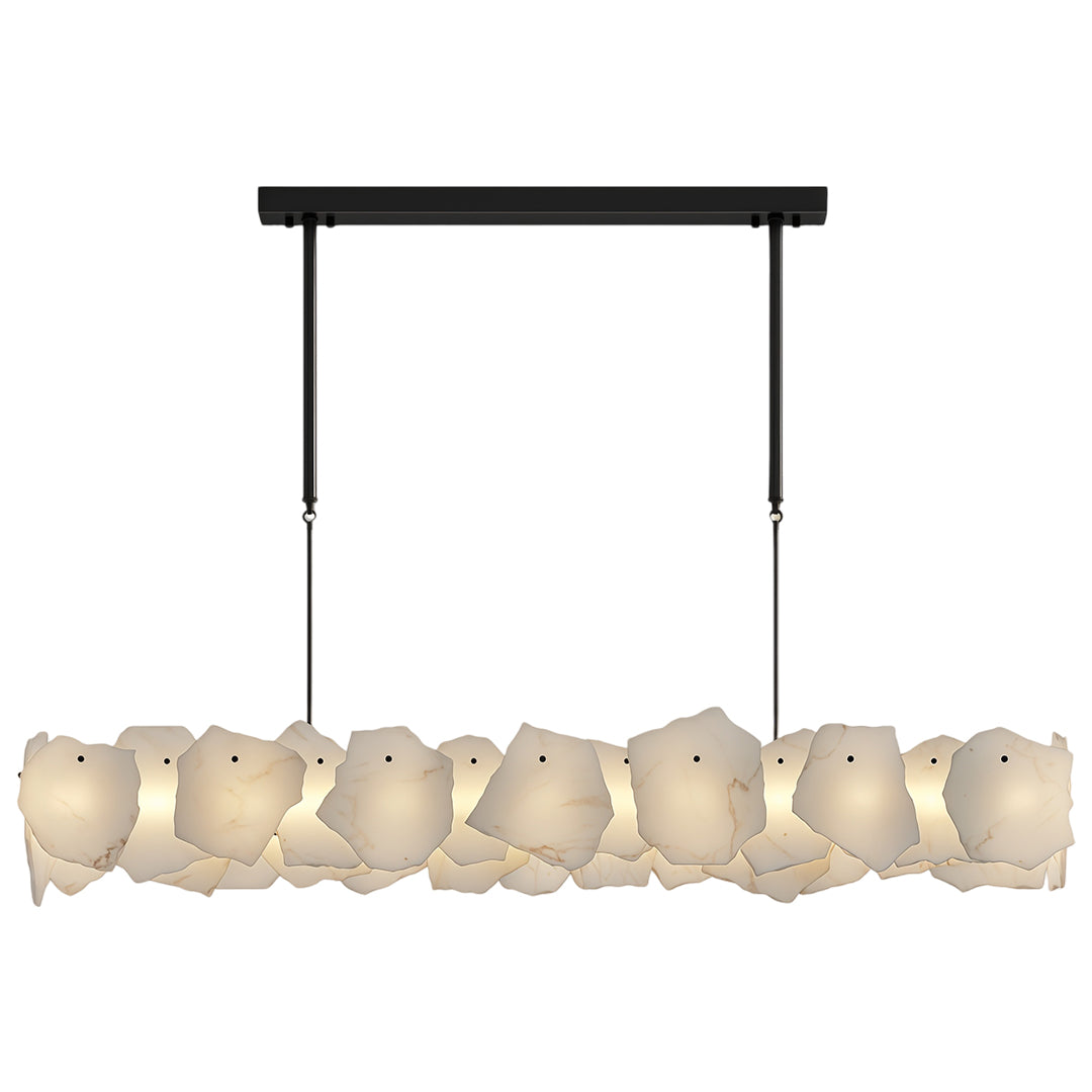 Premium LED Cloud Stone Chandelier with Full Copper Ceiling Fixture