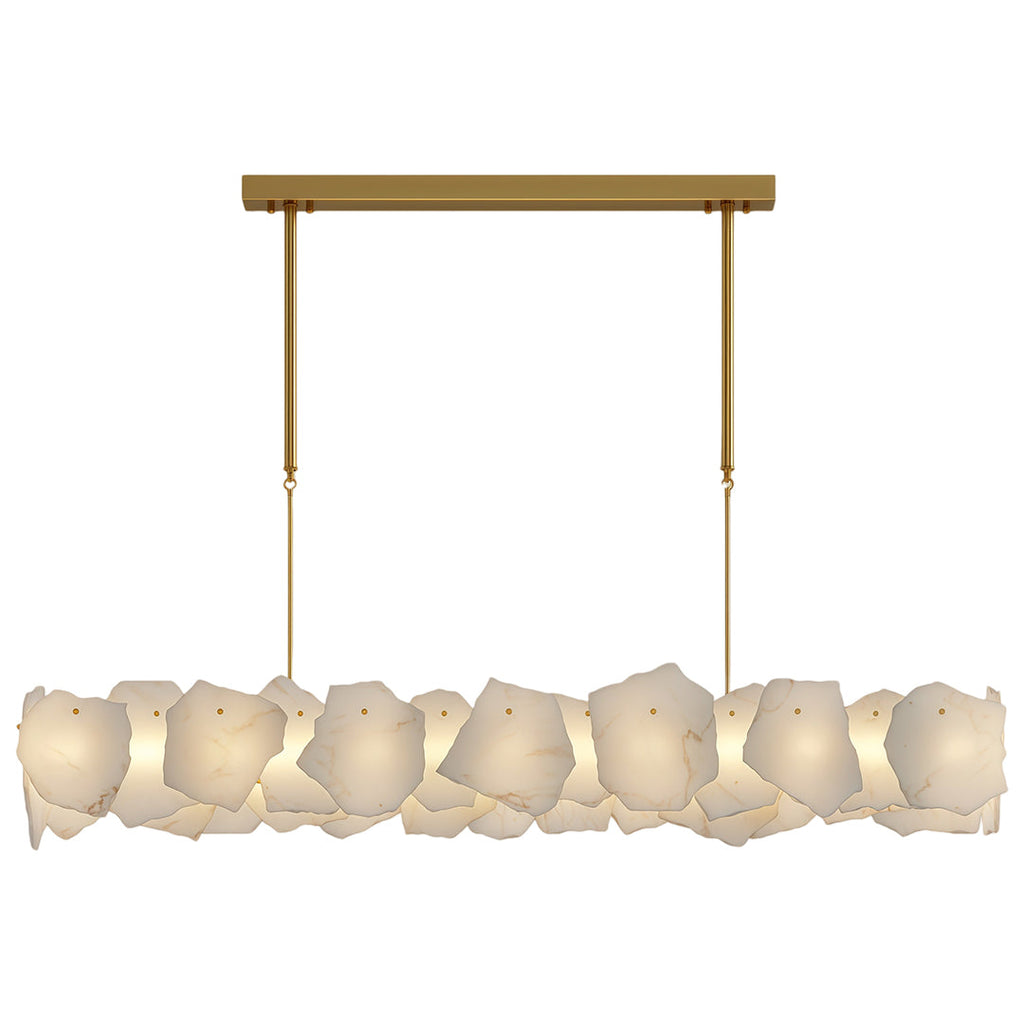 Premium LED Cloud Stone Chandelier with Full Copper Ceiling Fixture