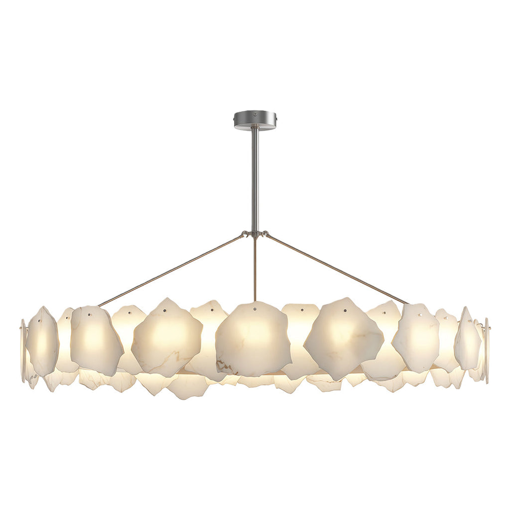 Premium LED Cloud Stone Chandelier with Full Copper Ceiling Fixture
