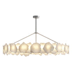 Premium LED Cloud Stone Chandelier with Full Copper Ceiling Fixture