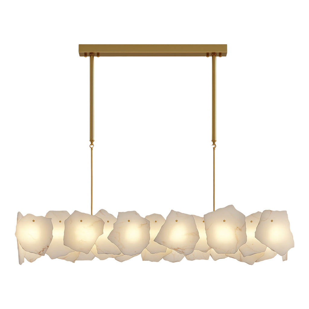 Premium LED Cloud Stone Chandelier with Full Copper Ceiling Fixture