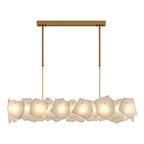 Premium LED Cloud Stone Chandelier with Full Copper Ceiling Fixture