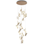 Luxury Acrylic LED Staircase Chandelier - Elegant Ceiling Light