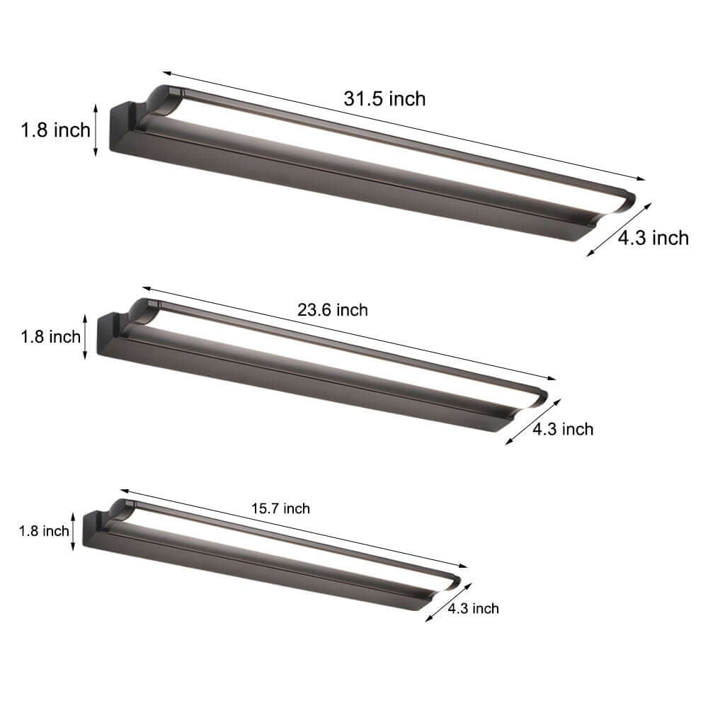 Contemporary Wall-Mounted LED Vanity Light for Bathrooms