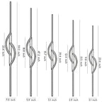 Contemporary Black Aluminum Linear Wall Sconce