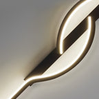 Contemporary Black Aluminum Linear Wall Sconce