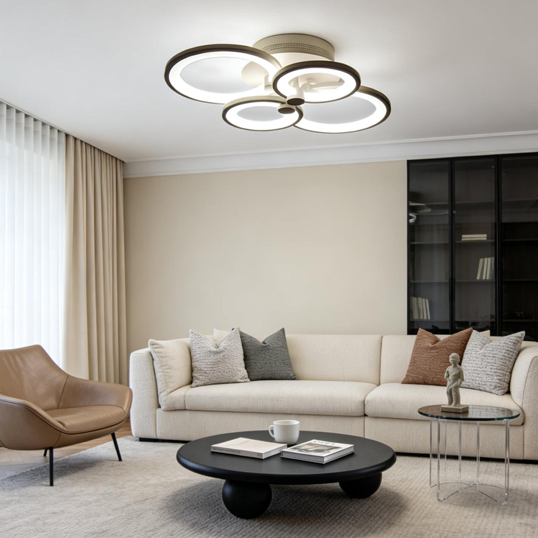Elegant Overlapping Rings Ceiling Light
