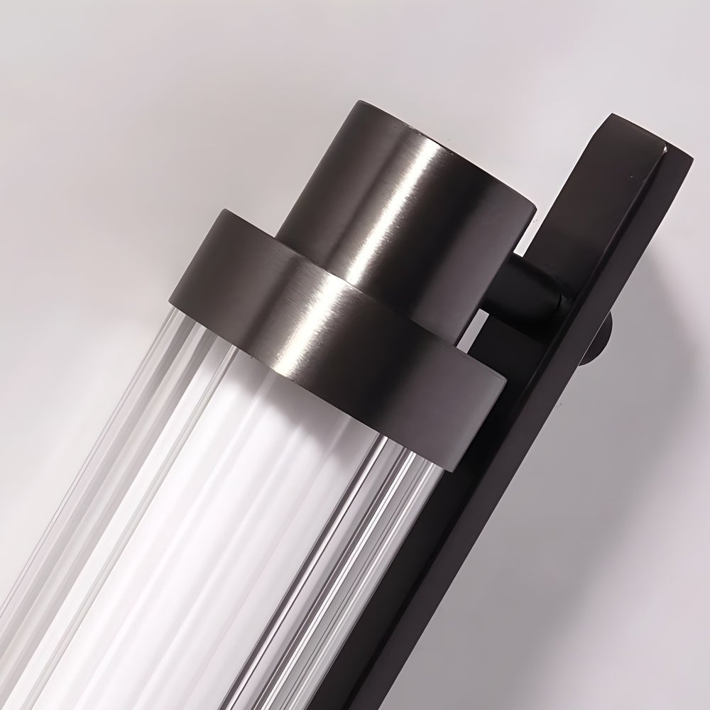 Premium Acrylic Tube LED Wall Sconce - Modern Metallic Design, 27.55''/35.43''