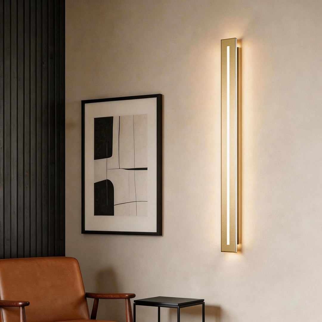 Modern Black Linear LED Wall Sconce - Premium Iron Design