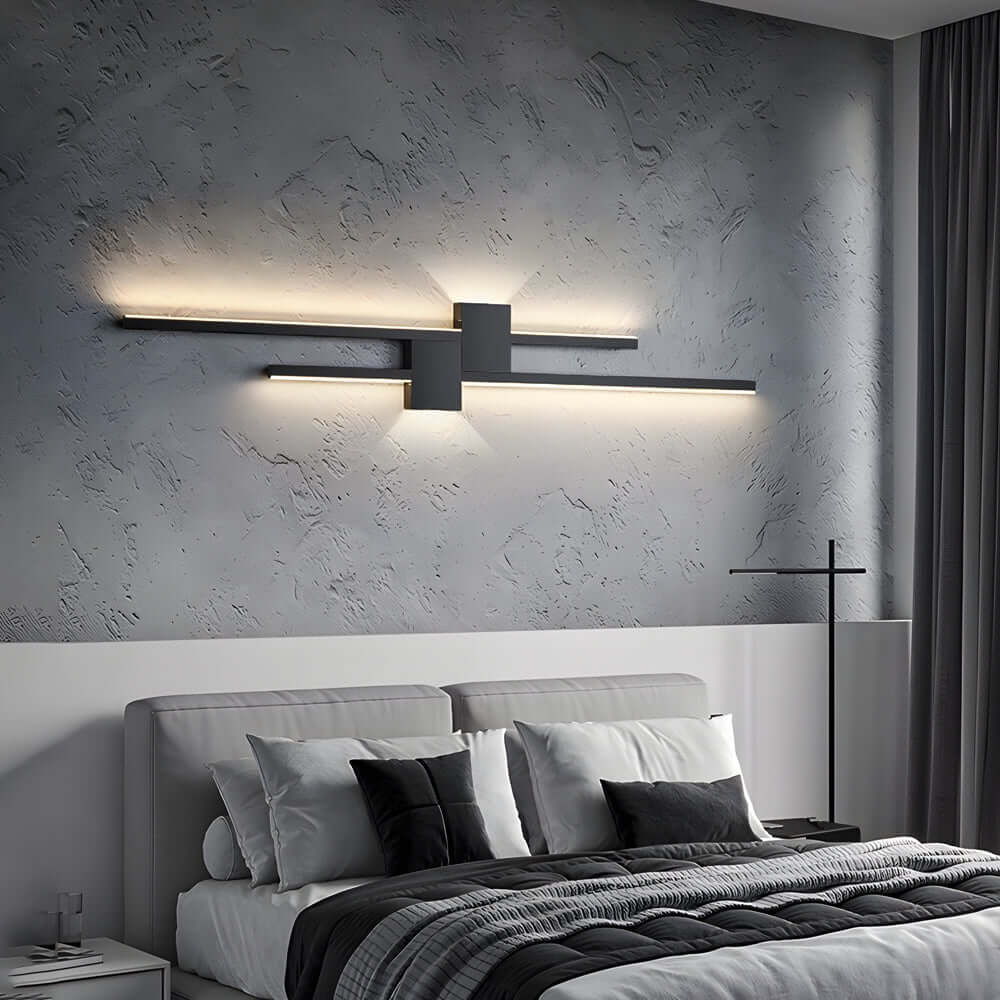 Premium Modern Iron LED Linear Wall Light - Horizontal & Vertical Mount