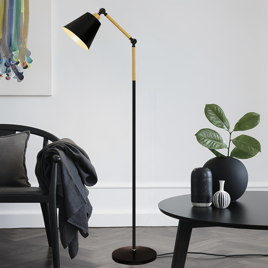 Modern Adjustable Metallic Floor Lamp