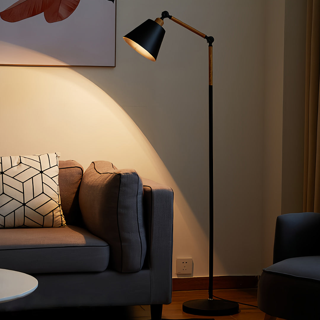 Modern Adjustable Metallic Floor Lamp