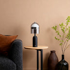 Minimalist Italian Glass Shade Table Lamp - Elegant Ambient Lighting