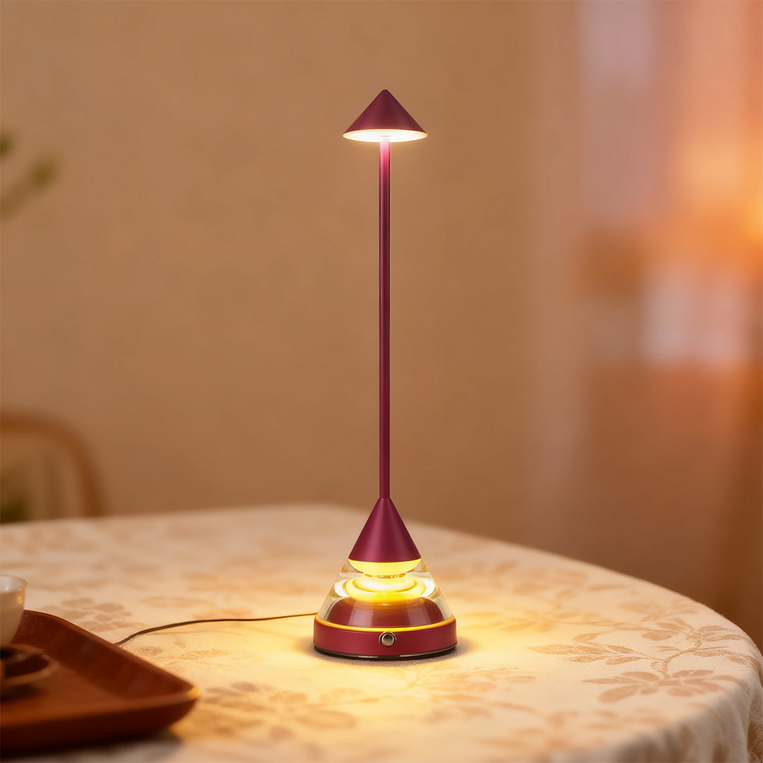Modern Aluminum and Iron Accent Table Lamp
