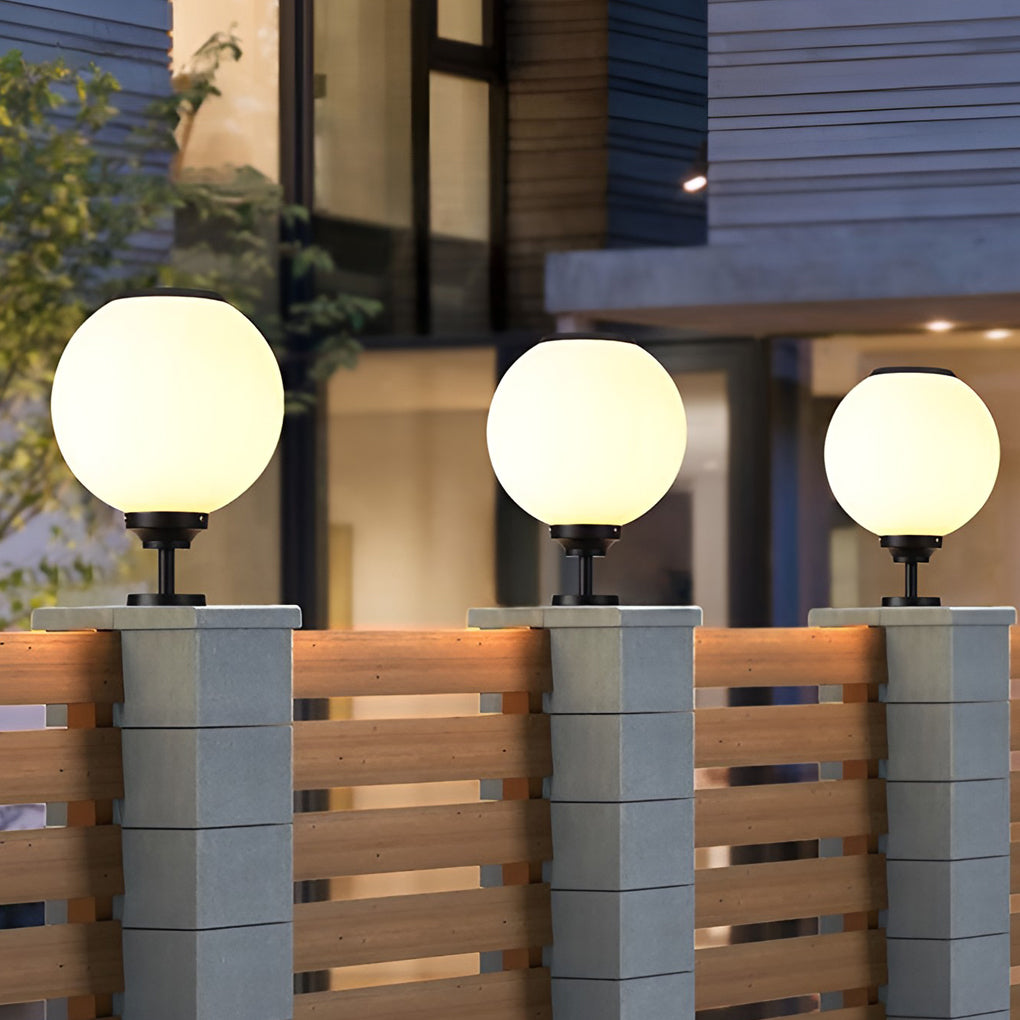 Premium Waterproof LED Solar Pillar Lights for Outdoor Use
