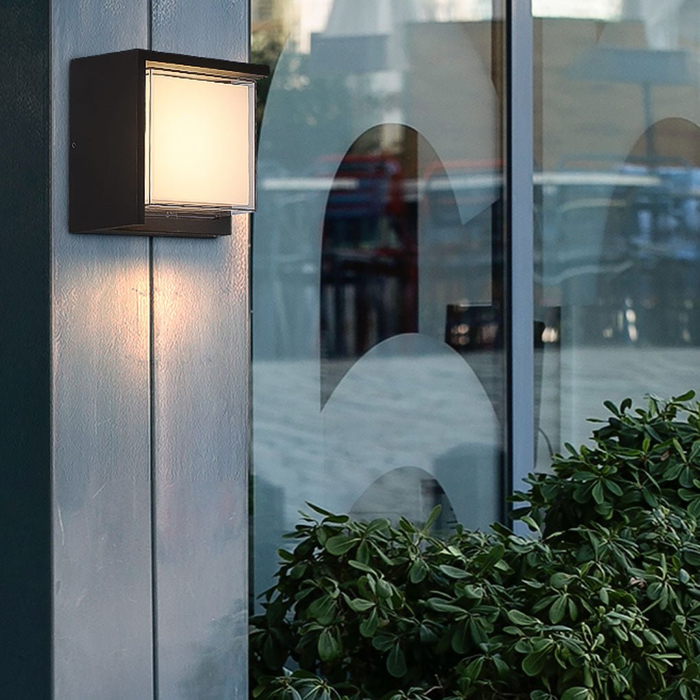 Minimalist Geometric Waterproof Outdoor Sconce Light
