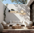 Premium Retro LED Outdoor Wall Sconce - Waterproof Tree Landscape Design