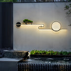 Premium Retro LED Outdoor Wall Sconce - Waterproof Tree Landscape Design