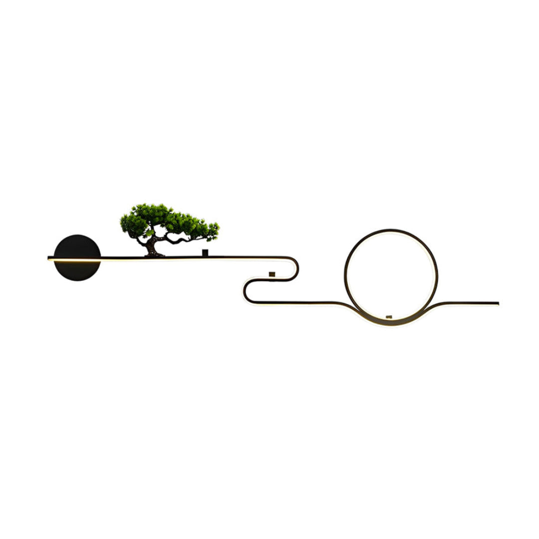 Premium Retro LED Outdoor Wall Sconce - Waterproof Tree Landscape Design