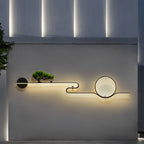 Premium Retro LED Outdoor Wall Sconce - Waterproof Tree Landscape Design