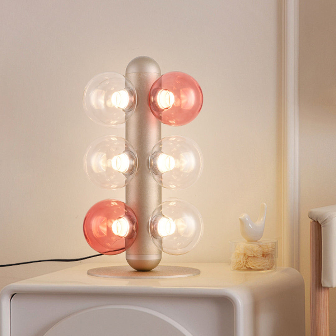 Elegant Multi-Ball LED Glass Bubble Table Lamp