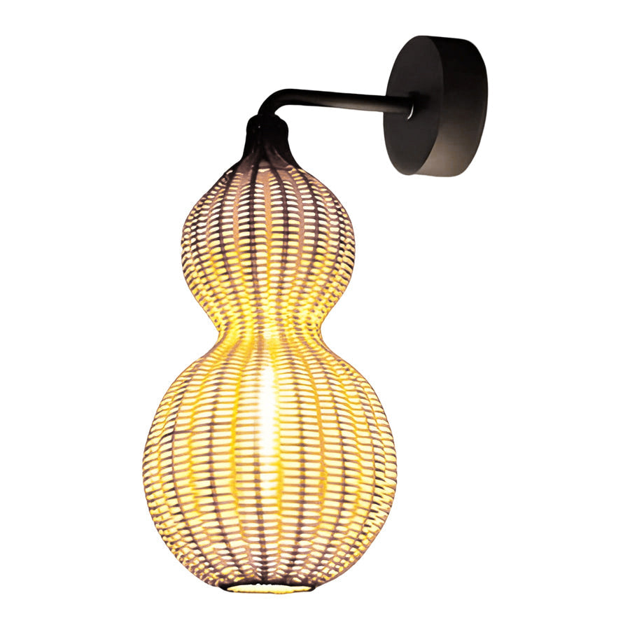 Premium Woven Rattan Gourd Pendant Light
