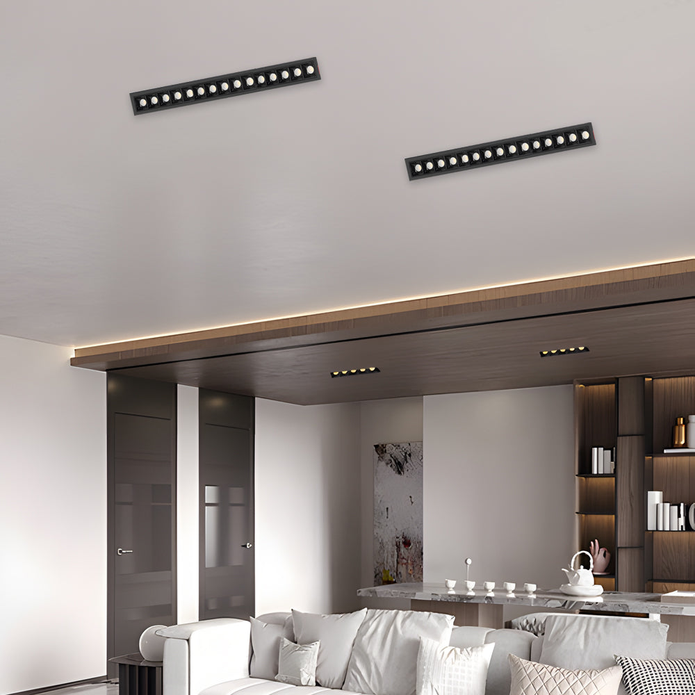Modern LED Recessed Ceiling Spot Lights - Linear Design