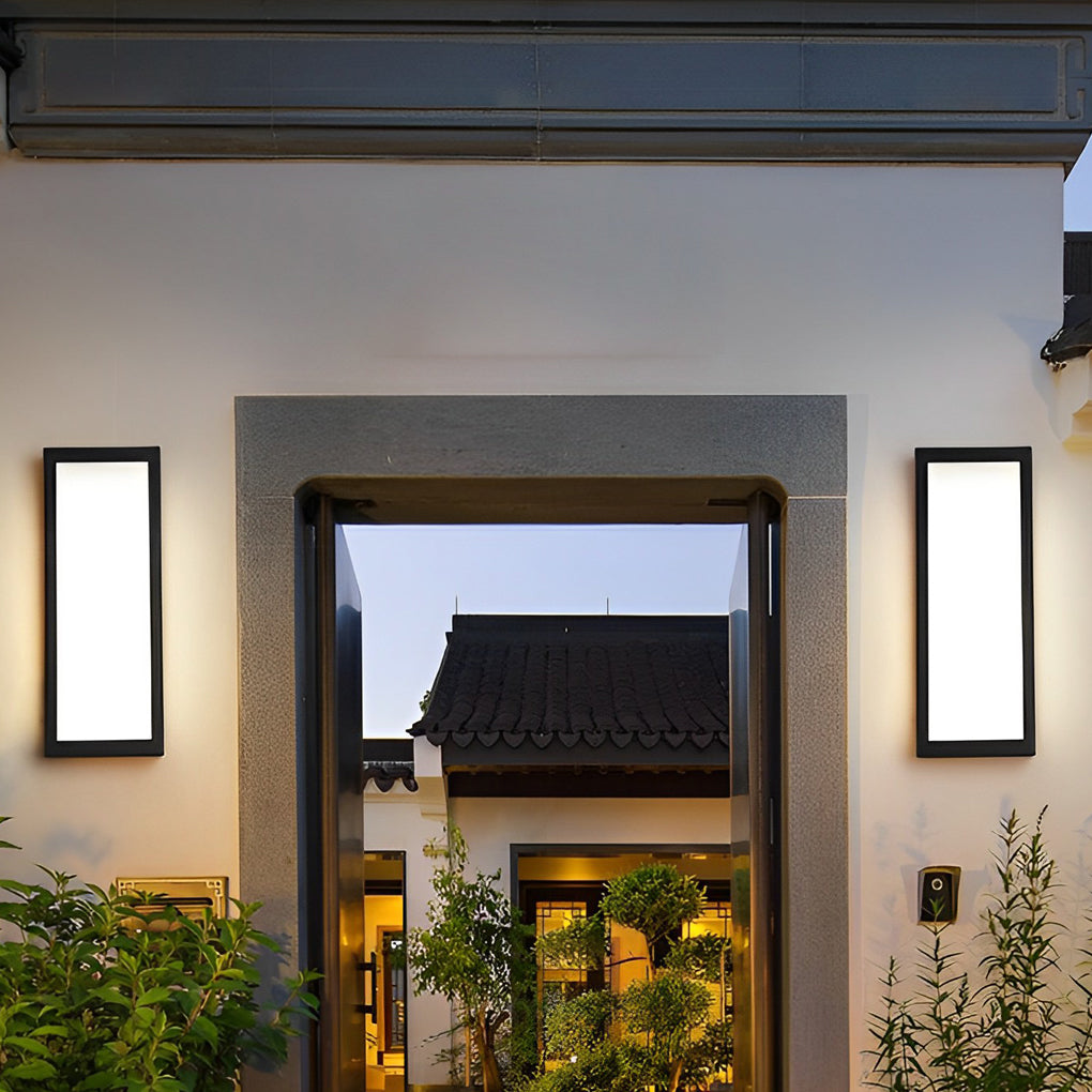Modern Waterproof LED Rectangle Outdoor Wall Light