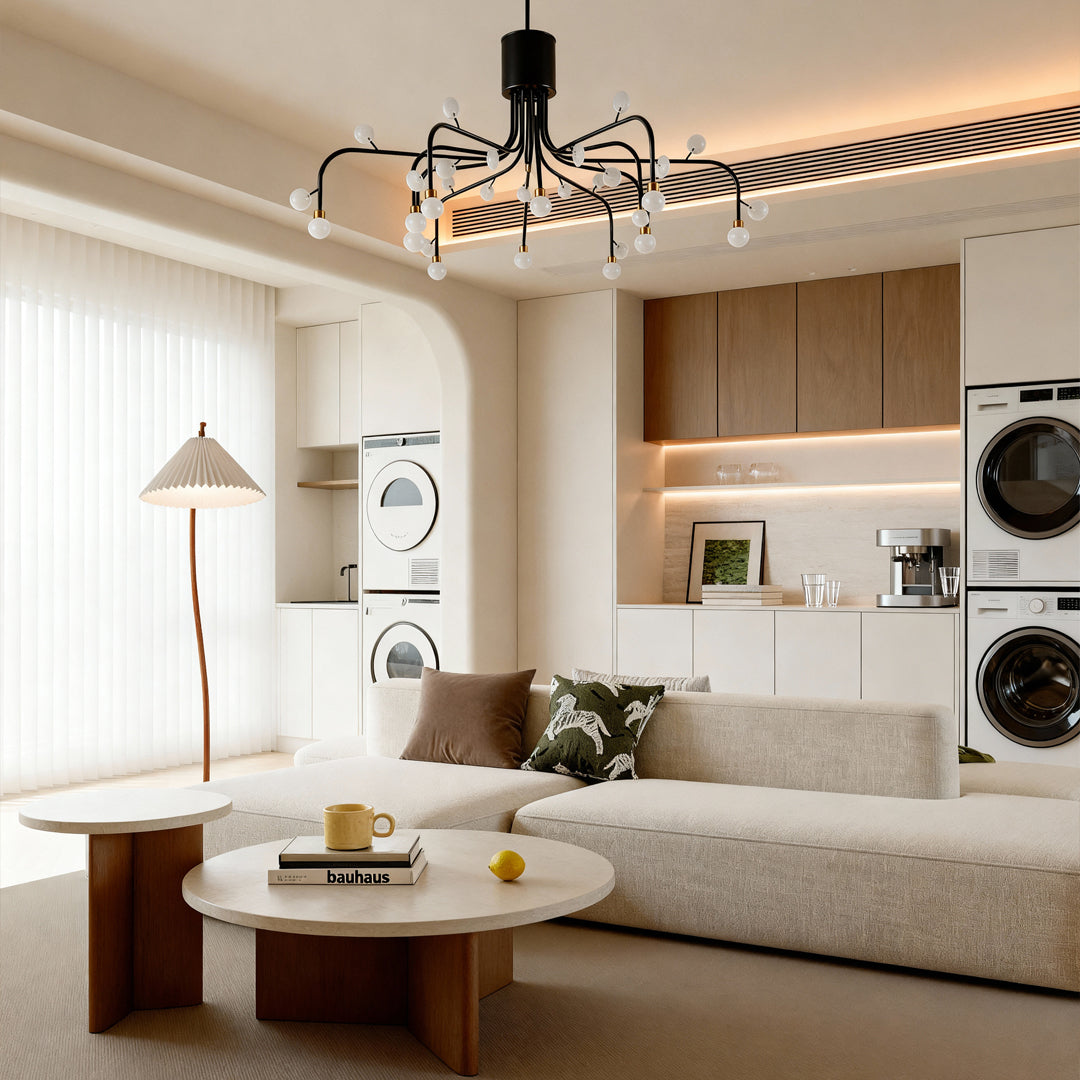 Adjustable Modern Retro Chandelier - Stylish Ceiling Light