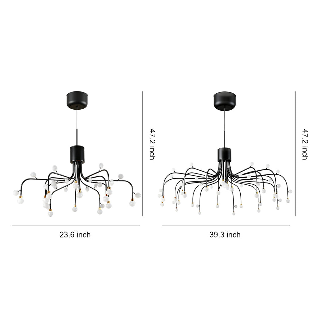 Adjustable Modern Retro Chandelier - Stylish Ceiling Light