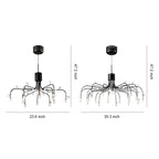 Adjustable Modern Retro Chandelier - Stylish Ceiling Light