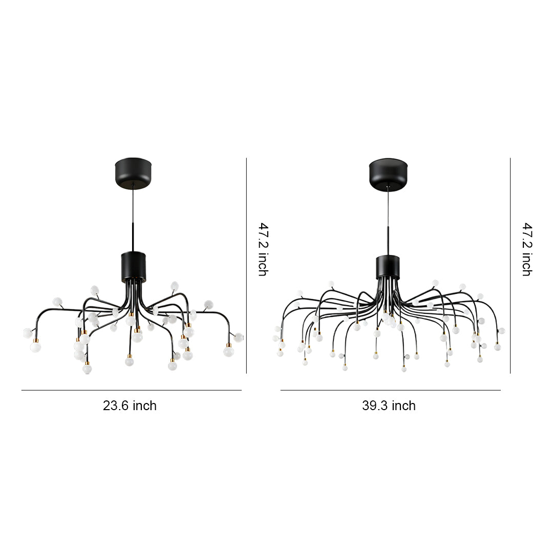 Adjustable Modern Retro Chandelier - Stylish Ceiling Light