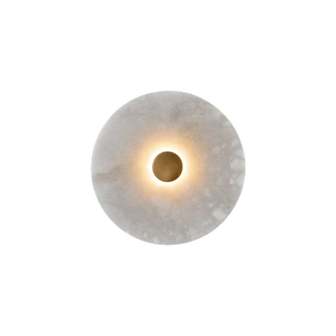 Nordic Luxury Round Natural Marble Wall Light