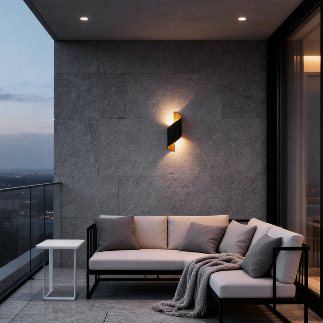 Premium Dual-Sided LED Spiral Wall Light - Waterproof Design