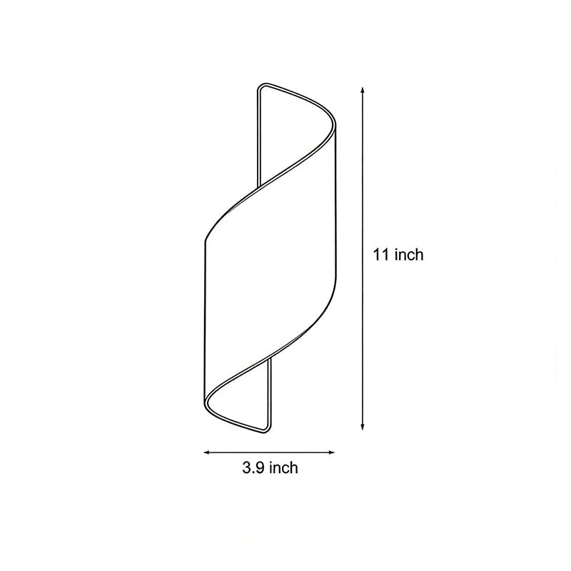 Premium Dual-Sided LED Spiral Wall Light - Waterproof Design