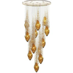 Artistic Crystal Stairway Chandelier Ceiling Light