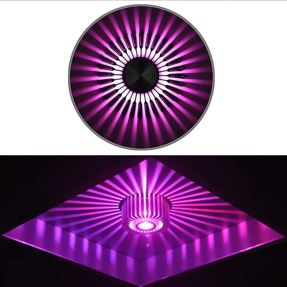 Contemporary Sunburst LED Ceiling Light Fixture