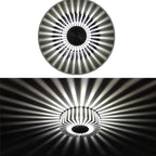 Contemporary Sunburst LED Ceiling Light Fixture