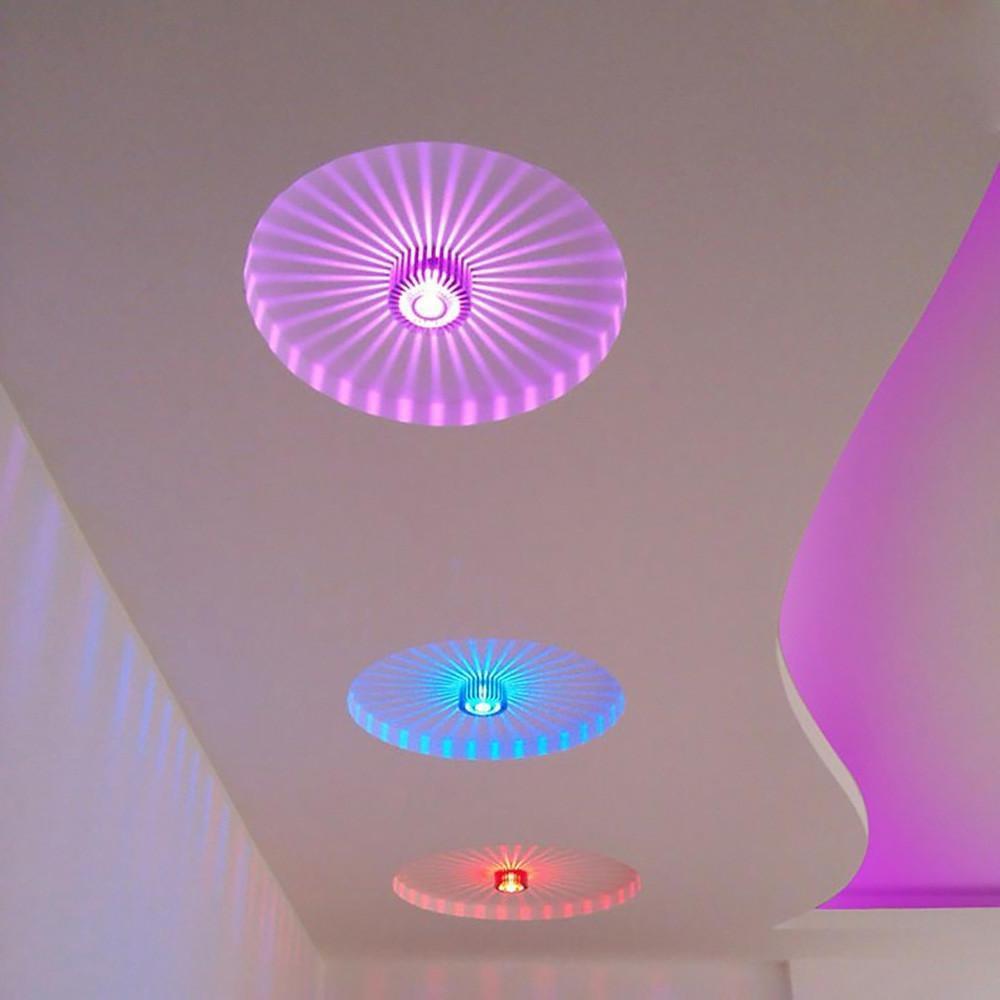 Contemporary Sunburst LED Ceiling Light Fixture