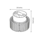 Contemporary Sunburst LED Ceiling Light Fixture